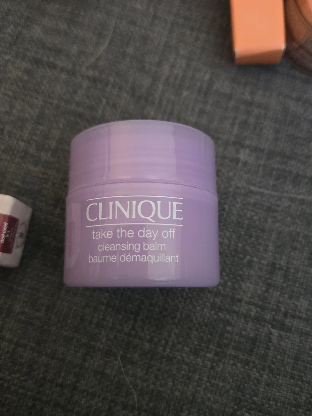 8 Piece Clinique Collection with 2 Purple Floral Pouches, Skincare, Makeup, Etc.